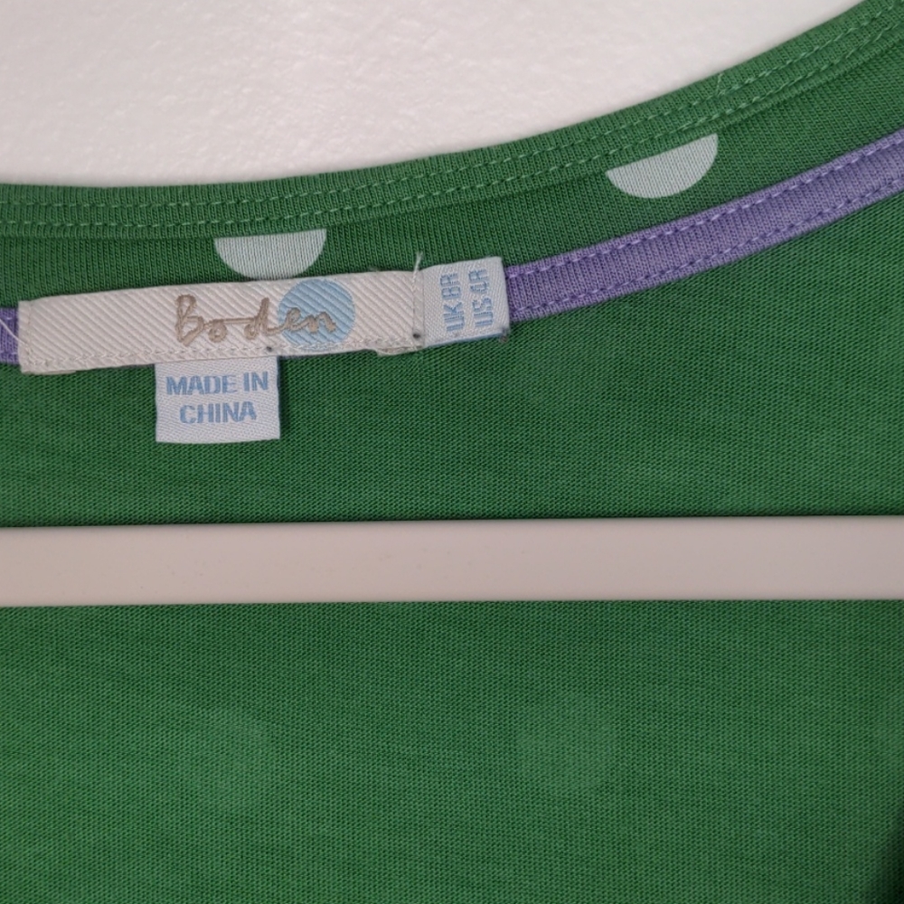 Boden green polka dot dress - Picture 4 of 8
